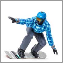 pemain snowboard