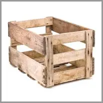 la caja de madera