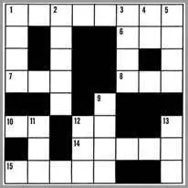 crossword puzzle